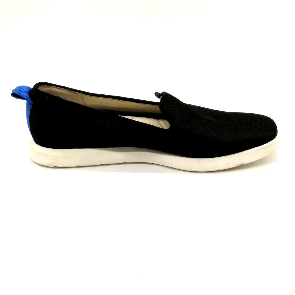 Franco Sarto Shoes Womens Sneaker Boston Black Loafer Square Toe Flat Heel 6